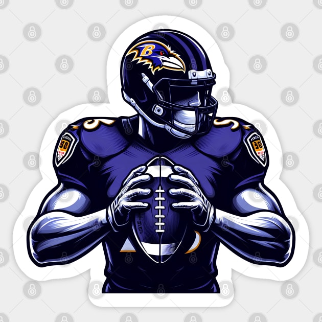 Baltimore Ravens 001 Sticker by romancenemy